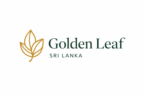 Golden Leaf Logo with Text